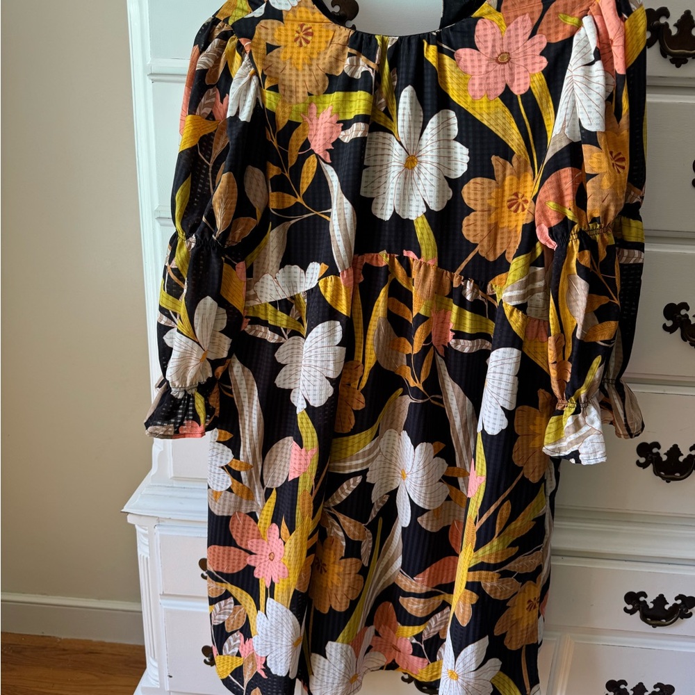 Who What Wear Multicolor Floral Dress